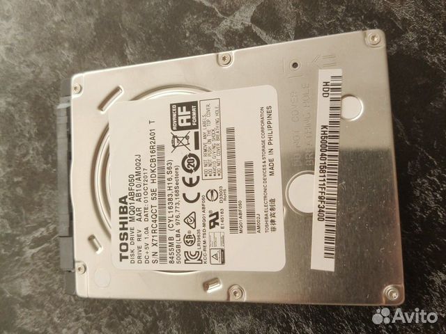 HDD Toshiba 500 Gb HDD Toshiba 500 Gb