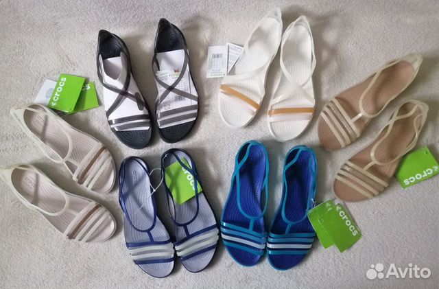 Балетки туфли мокасины топсайдеры Crocs w10