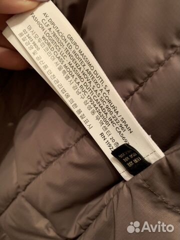 Плащ Massimo Dutti утеплённый