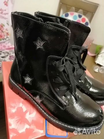 Ботинки, полусапожки демисезонные 34 размер новые Ботинки, полусапожки демисезонные 34 размер новые