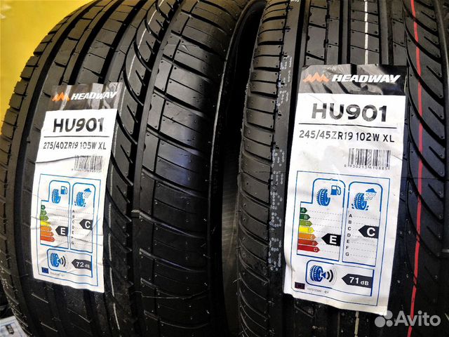 245 45 + 275 40 19 летние шины, новые Headway