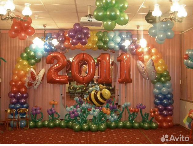 Украшение зала на выпускной из детского сада