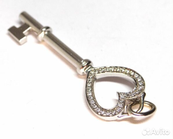 Ключик Tiffany из золота 750 пробы с бриллиантами