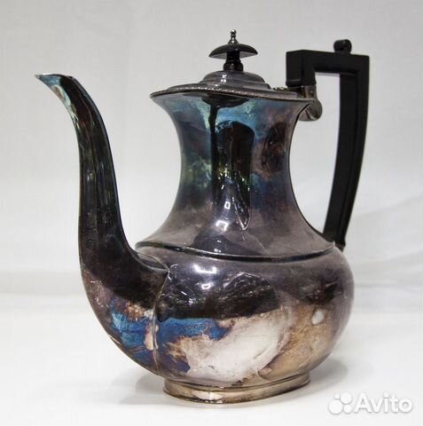 Кофейник (чайник), Англия, серебрение