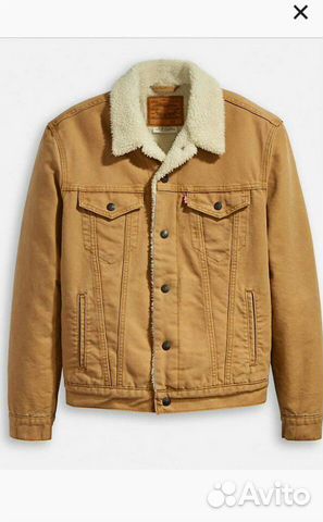 Levis sherpa XXL бежевая джинса Levis sherpa XXL бежевая джинса