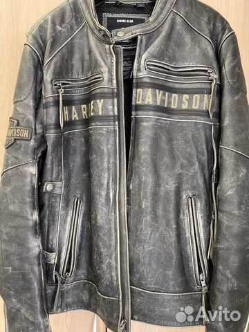 Кожаная мото куртка Harley Davidson