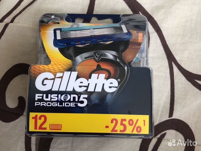 Gillette fusion proglide кассеты 12 штучные Gillette fusion proglide кассеты 12 штучные