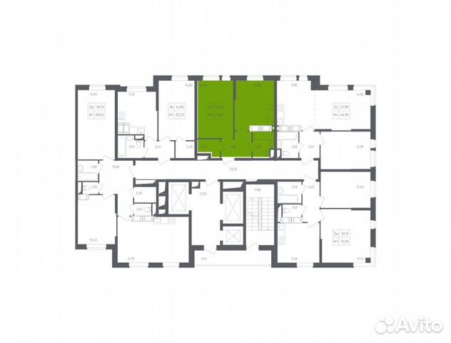 1-к квартира, 37.8 м², 20/22 эт.