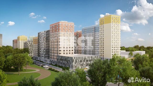 3-к квартира, 87.3 м², 2/15 эт.