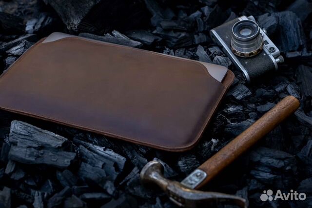 Чехол кожаный для MacBook Шоколад, без клапана Чехол кожаный для MacBook Шоколад, без клапана