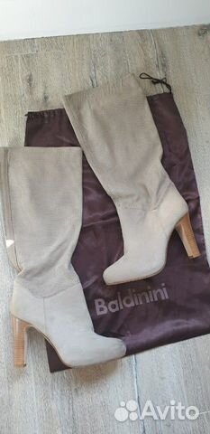 Сапоги замшевые осенние новые Baldinini, р 40