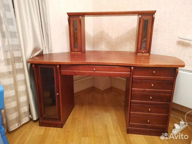 Стол компьютерный угловой с креслом (массив берёзы Стол компьютерный угловой с креслом (массив берёзы