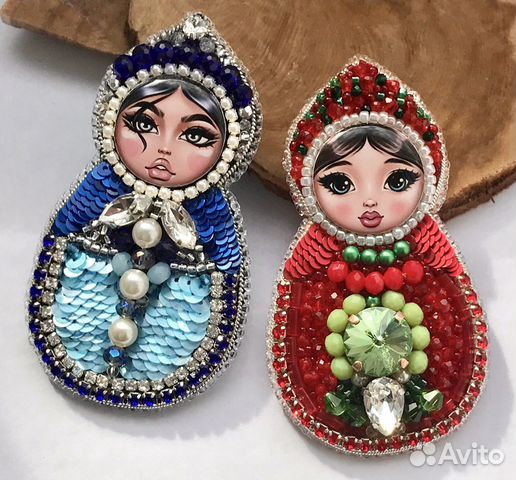 Брошь «Матрешка»