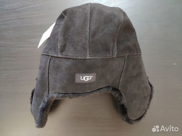UGG Australia новая шапка кожаная ушанка оригинал UGG Australia новая шапка кожаная ушанка оригинал