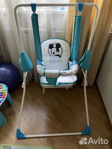 Детские качели Disney baby Микки Маус с вышивкой