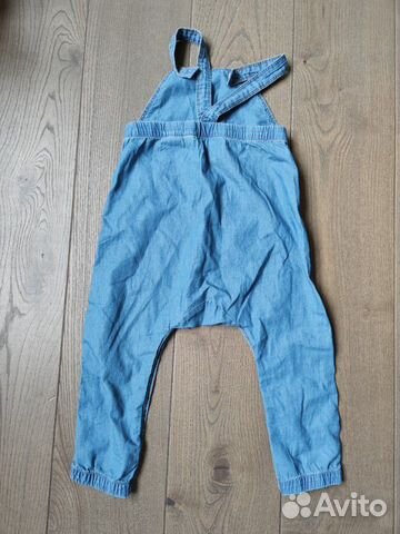 Джинсовый комбинезон h&m 92