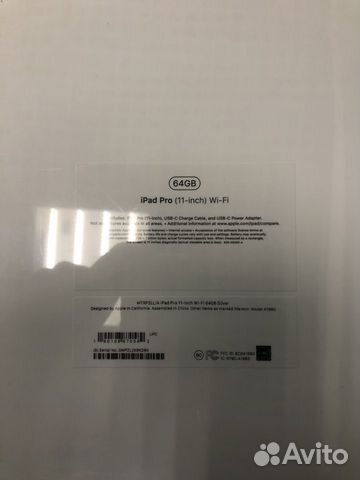 Новый Apple iPad Pro 11 2018 64GB Wi-Fi Новый Apple iPad Pro 11 2018 64GB Wi-Fi