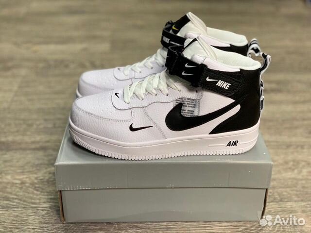 Nike Air Force 1 AF1 High высокие белые