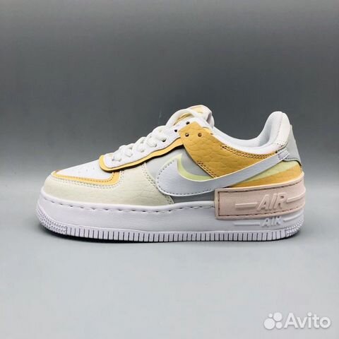 Кроссовки Nike Air Force 1 Shadow Yellow White Кроссовки Nike Air Force 1 Shadow Yellow White