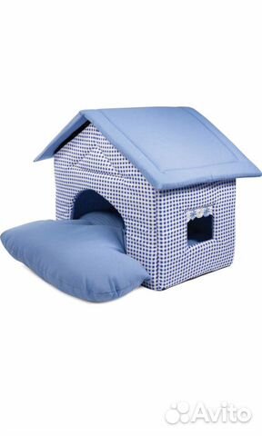 Домик для животных, голубой, 460 х 500 х 450 мм Домик для животных, голубой, 460 х 500 х 450 мм