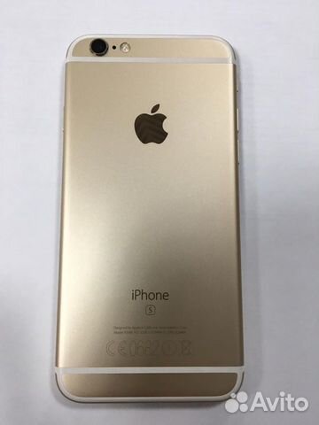Телефон iPhone 6s gold 32gb б/у