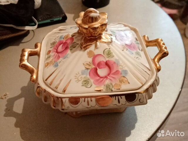 Конфетница гжель СССР