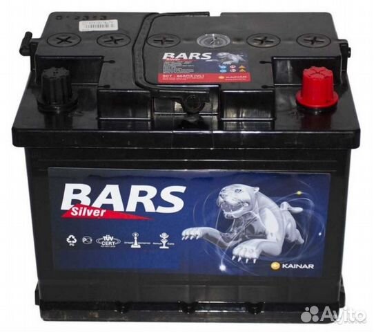 Аккумулятор Bars silver 60Ач
