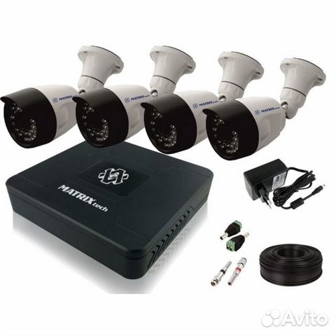 Комплект видеонаблюдения 4 AHD камеры 2Мp