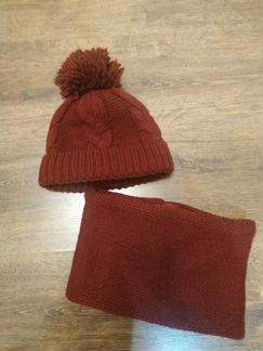 Комплект шапка, снуд