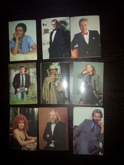 Календарики 1990-1992 серия Актеры советского кино