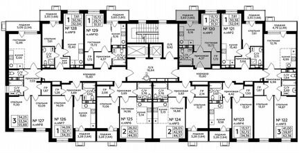 1-к квартира, 31.5 м², 13/17 эт.