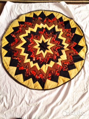 Коврики из цветных лоскутков