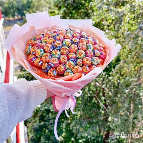 Букет из чупа-чупсов сладкий букет подарок ребёнку