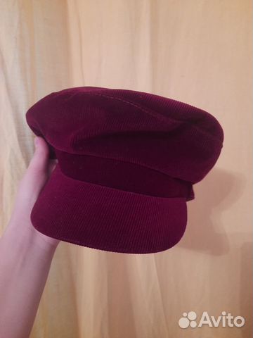Берет женский бордовый