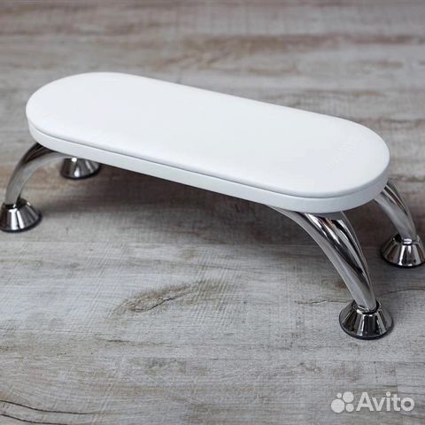 Хром подставка белая для маникюра