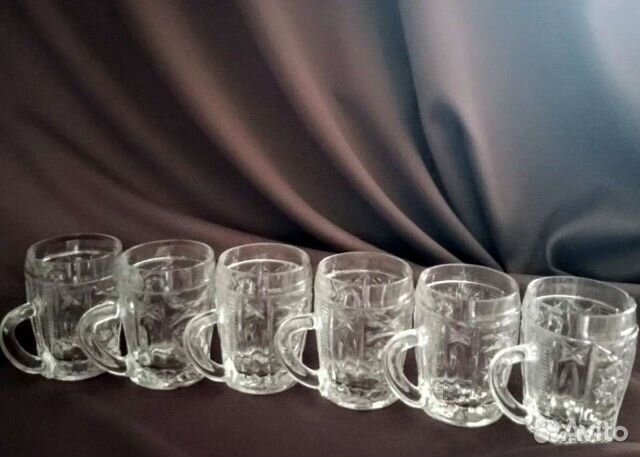 Хрусталь ссср. Набор кружек, стаканов. Винтаж