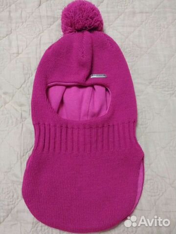 Шапка шлем для девочки на 5-6 лет