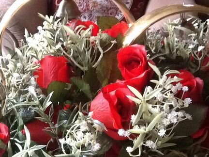 Кольца с цветами для украшения свадебной машины