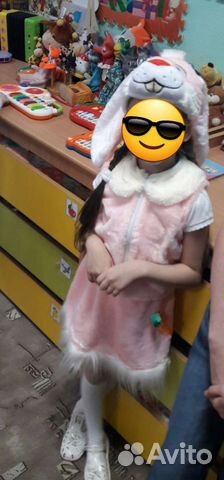 Новогодний костюм зайчика для девочки