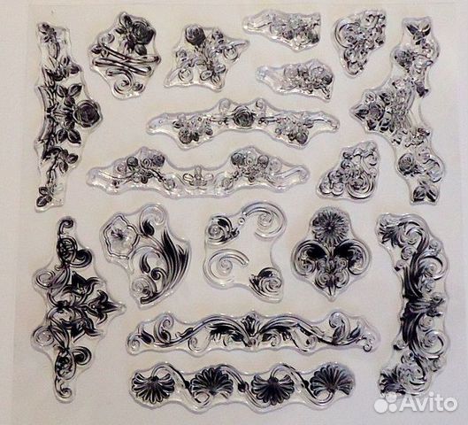 Силиконовые штампы для скрапбукинга, эмбоссинга