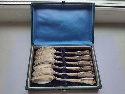 Наборы чайных серебряных ложек СССР