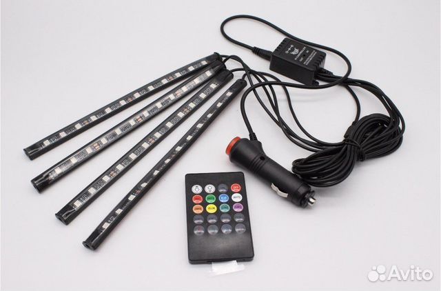 Светодиодная подсветка «RGB» для салона автомобиля