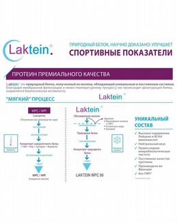 Качественный протеин без добавок Laktein WPC 80