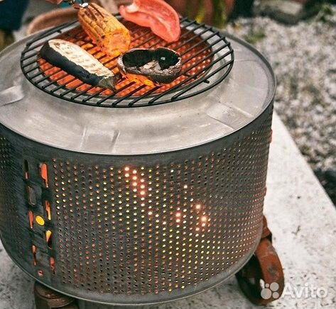 Мангал.Барбекю.Очаг(это барабан из нержавейки)