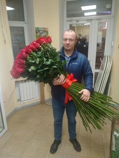 101 роза-гигант 110см