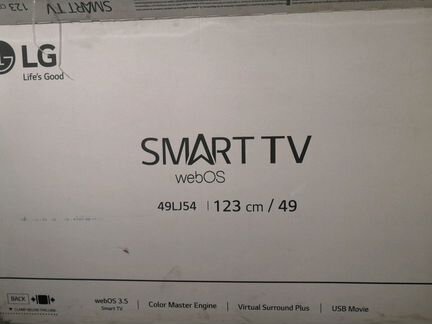 Телевизор LG 49LJ54 123 cm / 49