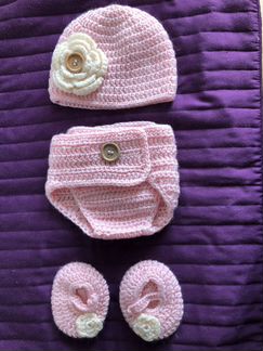Комплект для фотосессии новорожденной девочки