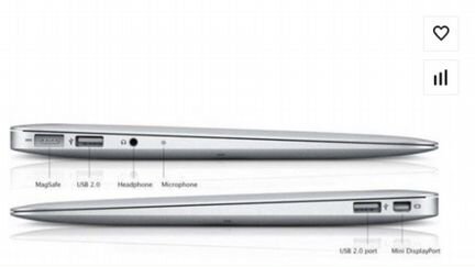 MacBook Air (13 дюйм., конец 2010 г.) SSD 128 Gb