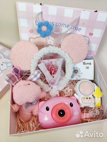 Подарочный набор детский + мыльные пузыри + термос