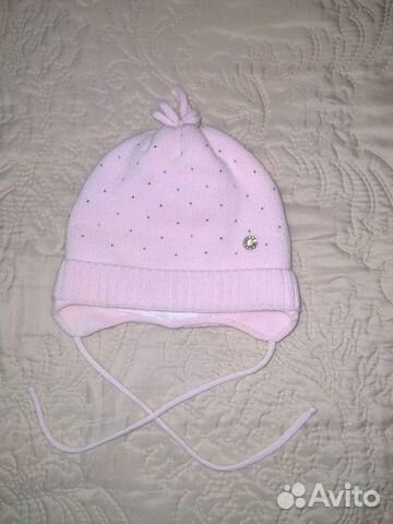 Шапка для девочки о/г 40 см